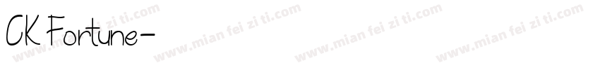CK Fortune字体转换